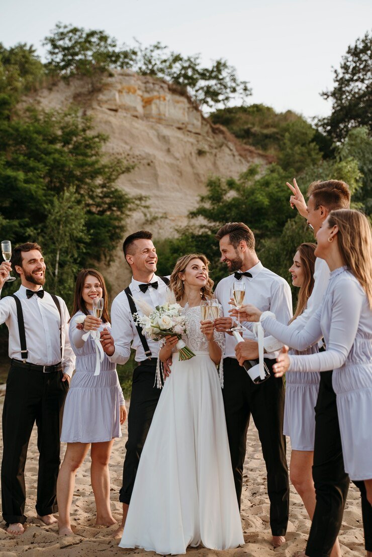 people celebrating wedding beach 23 2149043927